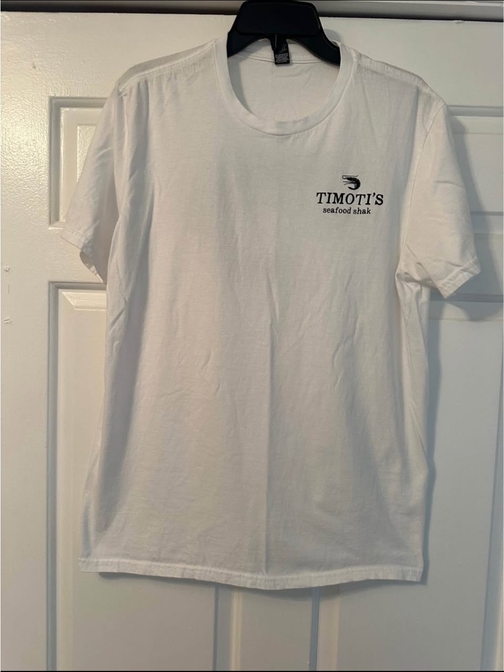 White Logo Crew Neck Short Sleeve T-Shirt - Men